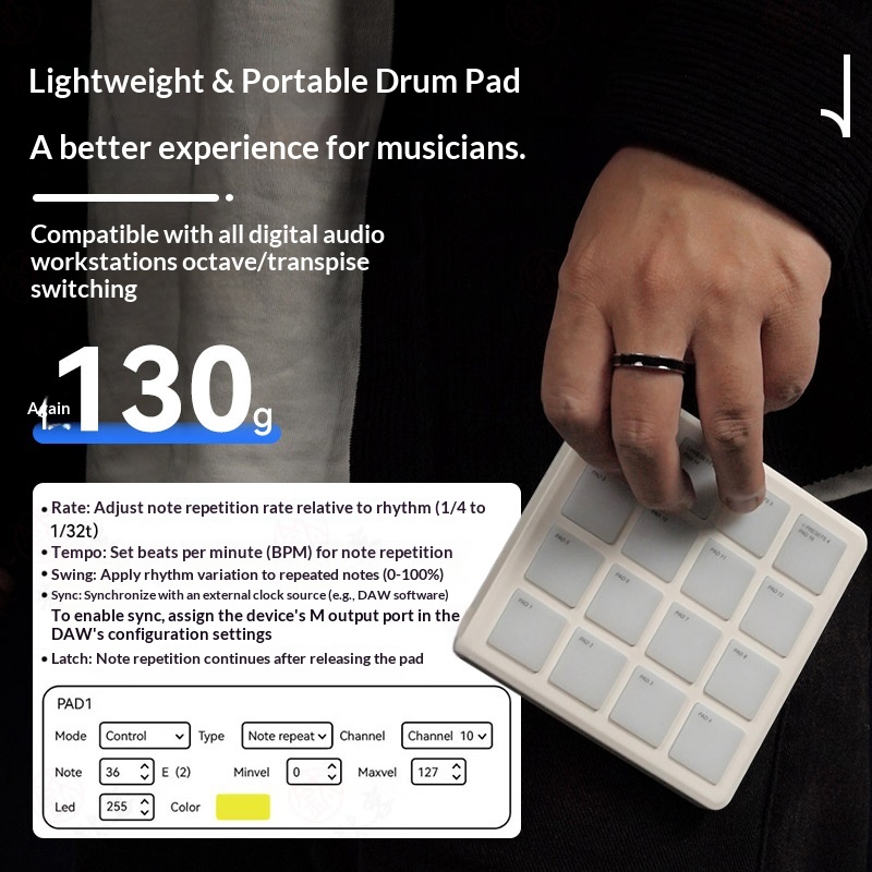 M-VAVE SMC-PAD POCKET Wireless - đánh giá và giá Midi Controller Pad