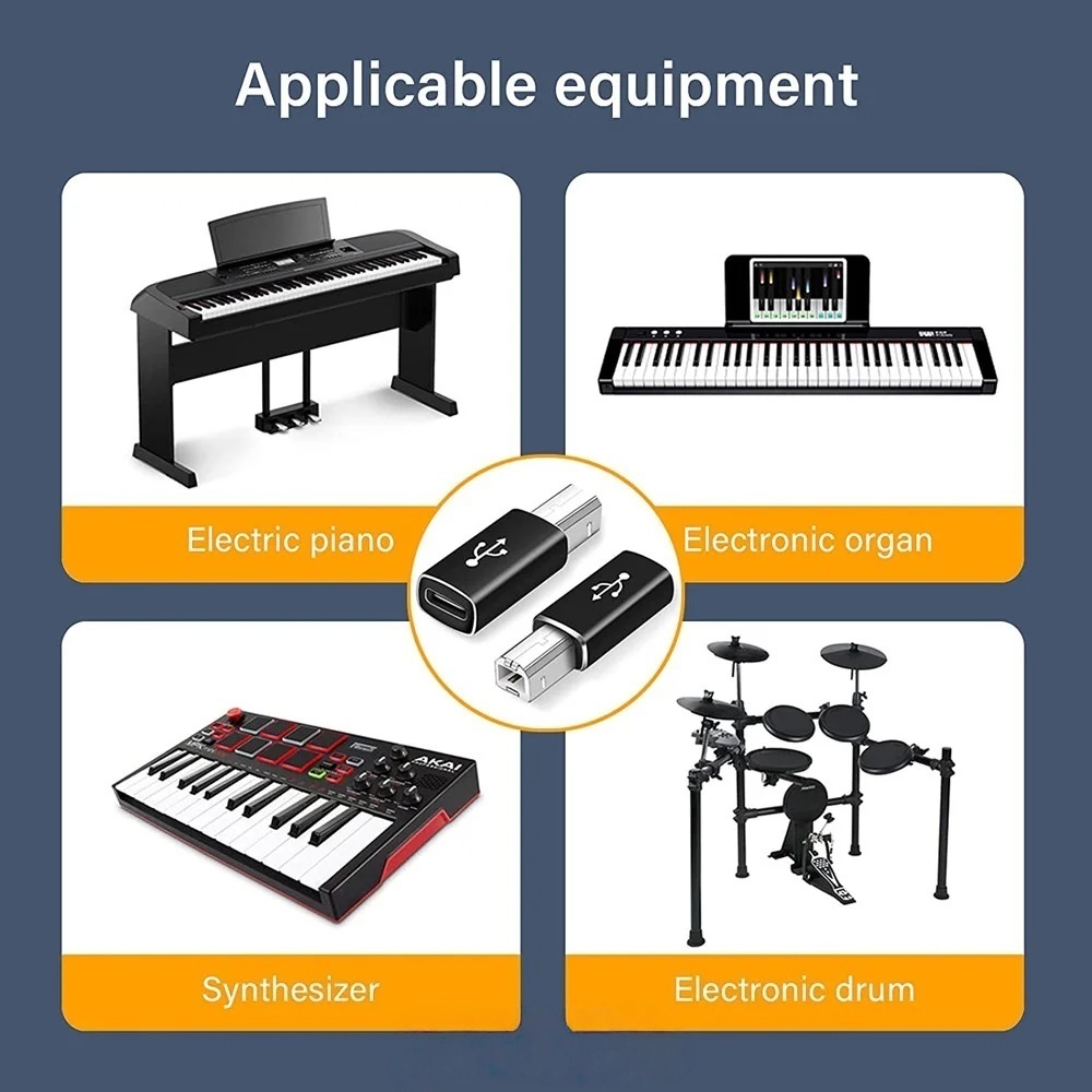USB B Male to USB Type C Femal - đánh giá và giá Midi Controller Pad