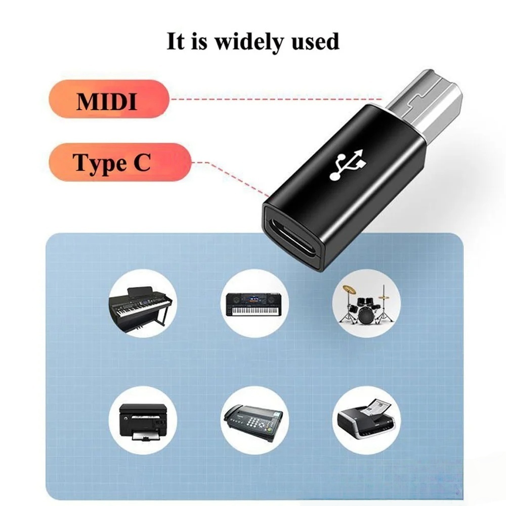 USB B Male to USB Type C Femal - đánh giá và giá Midi Controller Pad